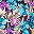 Blue Floral Tropical