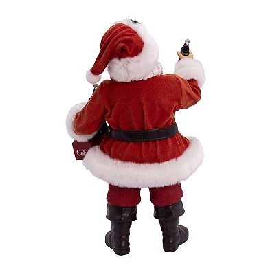 Kurt Adler 10.5-Inch Coca-Cola® Santa Holding Two Six Packs Table Piece