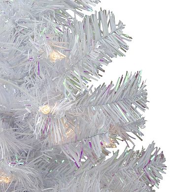 Northlight 2-ft. Pre-lit White Iridescent Pine Artificial Christmas Tree