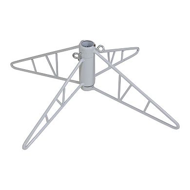 Northlight 9-ft. Pre-Lit Silver Tinsel Noble Slim Artificial Christmas Tree