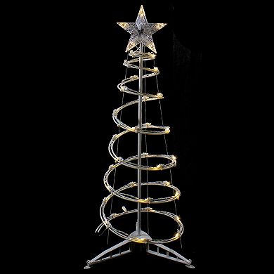 Northlight 3-ft. LED Spiral Cone Tree Outdoor Christmas Decoration