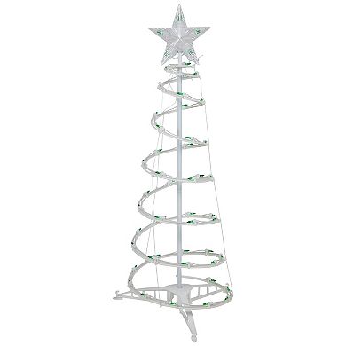 Northlight Green Lighted Spiral Christmas Trees 3-piece Set