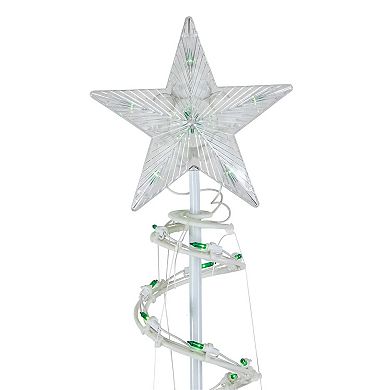 Northlight Green Lighted Spiral Christmas Trees 3-piece Set