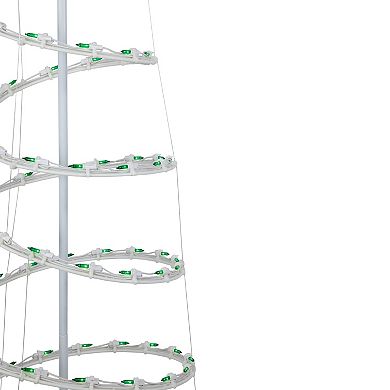 Northlight Green Lighted Spiral Christmas Trees 3-piece Set