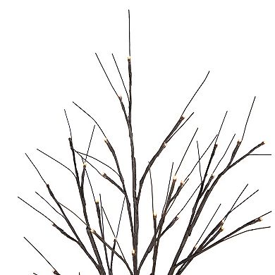 Northlight 4-ft. LED Lighted Brown Artificial Christmas Twig Tree