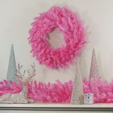 Northlight 36" Pink Spruce Artificial Christmas Wreath