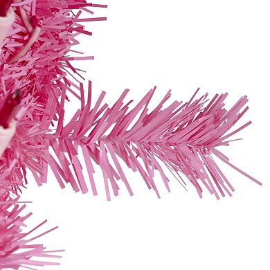 Northlight 24" Pre-Lit Pink Spruce Artificial Christmas Wreath
