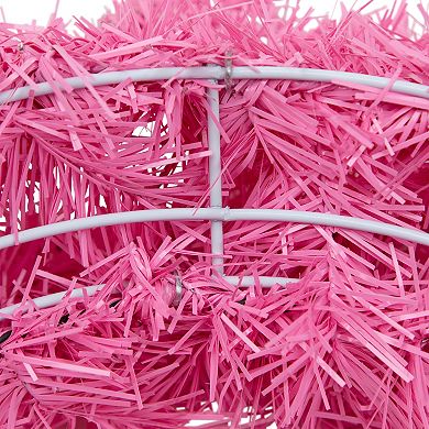 Northlight 24" Pre-Lit Pink Spruce Artificial Christmas Wreath