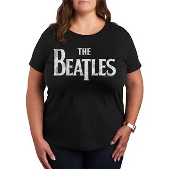 Plus Size The Beatles Logo Graphic Tee