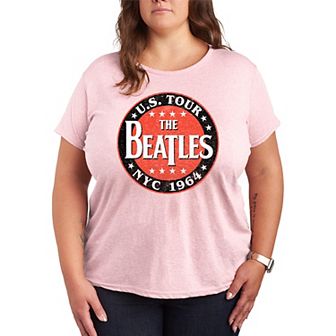 Plus Size The Beatles U.S. Tour NYC 1964 Graphic Tee