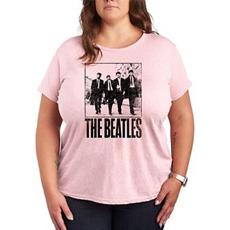 Plus Size The Beatles Vintage Graphic Tee