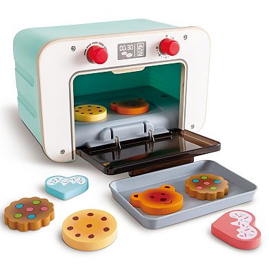 Hape Countdown Baking Oven Lights & Sounds Wooden Kitchen Toy Playset