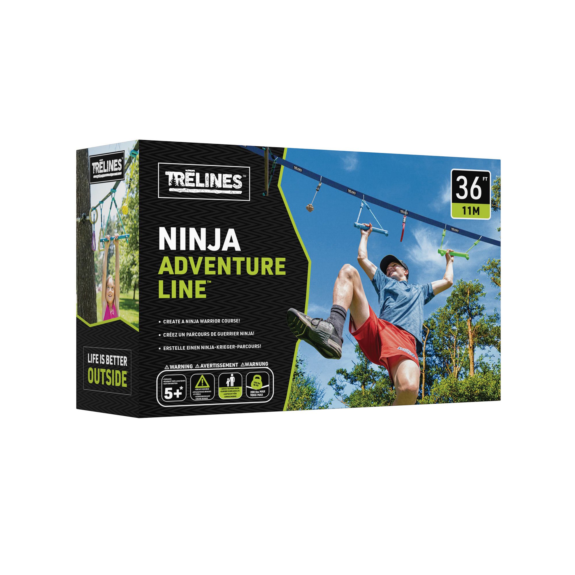 Hape 36-ft. Trelines Outdoor Adventure Ninja Warrior Course, Multi