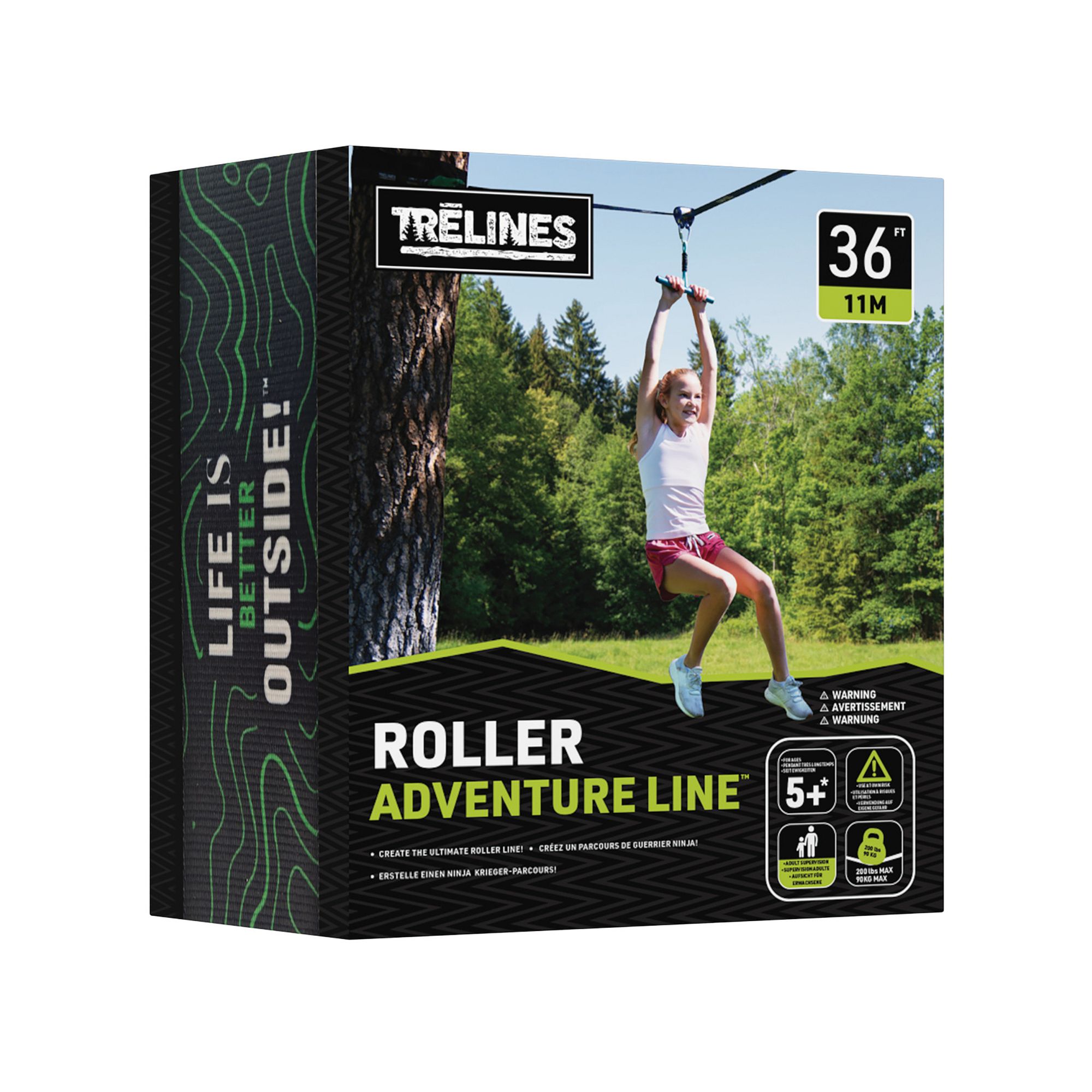 Hape Trelines: Roller Adventure 36-ft. Zipline, Multi