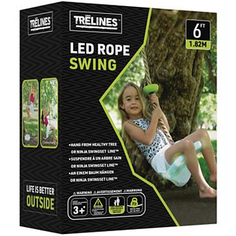 Hape Trelines: LED 6-ft. Climbing Rope Swing