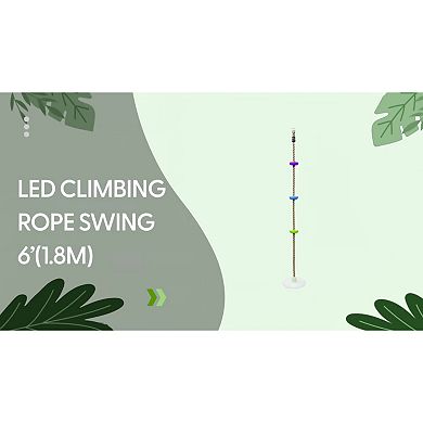 Hape Trelines: LED 6-ft. Climbing Rope Swing
