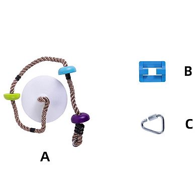 Hape Trelines: LED 6-ft. Climbing Rope Swing