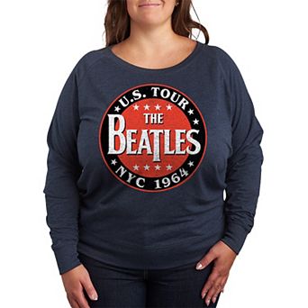 Plus Size The Beatles U.S. Tour NYC 1964 French Terry Long Sleeve Tee