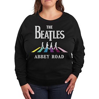 Plus Size The Beatles Abbey Road French Terry Long Sleeve Tee