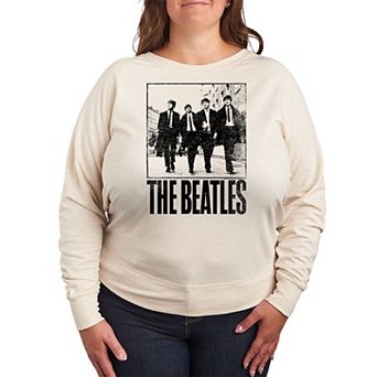 Plus Size The Beatles Vintage French Terry Long Sleeve Tee