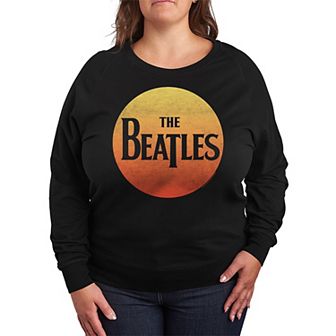 Plus Size The Beatles Rock French Terry Long Sleeve Tee