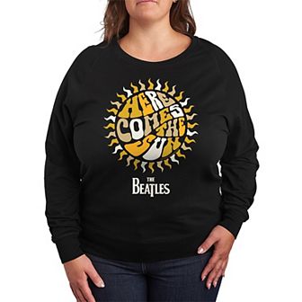Plus Size The Beatles Here Comes The Sun French Terry Long Sleeve Tee