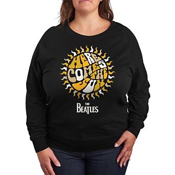 Plus Size The Beatles Here Comes The Sun French Terry Long Sleeve Tee