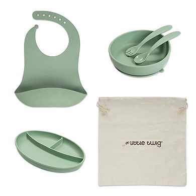 Little Twig Silicone 6-pc. Feeding Set
