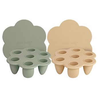 Little Twig 2-Pack Silicone Baby Food Freezer Tray & Lid