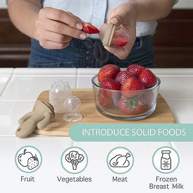 Little Twig 2-Pack Silicone Baby Food Freezer Tray & Lid