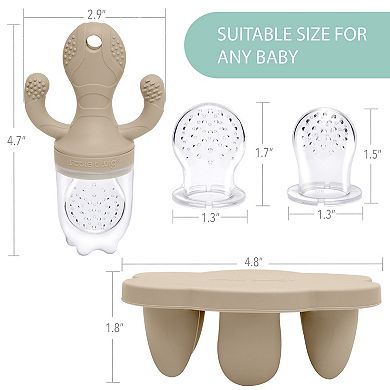 Little Twig Freezable Silicone Teething and Feeding Set