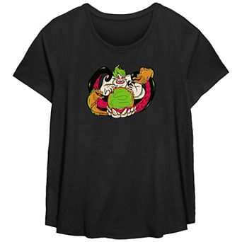 Disney Villain The Little Mermaid Ursula Sea Witch Plus Size Flowy Graphic Tee