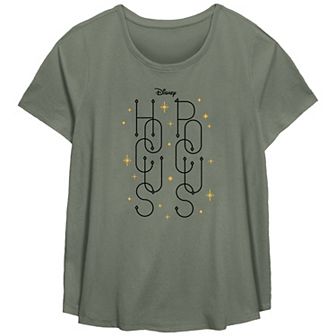 Disney's Hocus Pocus Starry Logo Plus Size Flowy Graphic Tee