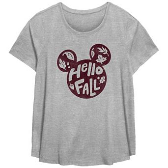 Disney's Mickey Mouse Hello Fall Plus Size Flowy Graphic Tee