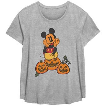 Disney's Mickey Mouse Pumpkin Patch Plus Size Flowy Graphic Tee