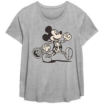 Disney's Mickey Mouse Funny Bones Trick Or Treater Plus Size Flowy Graphic Tee