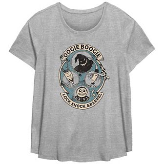 Disney's The Nightmare Before Christmas Oogie Boogie Lock, Shock, & Barrel Plus Size Flowy Graphic Tee