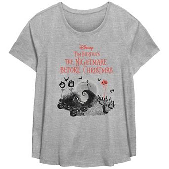 Disney's The Nightmare Before Christmas Halloween Title Logo Plus Size Flowy Graphic Tee