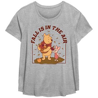 Disney's Winnie The Pooh Fall Is In The Air Plus Size Flowy Graphic Tee