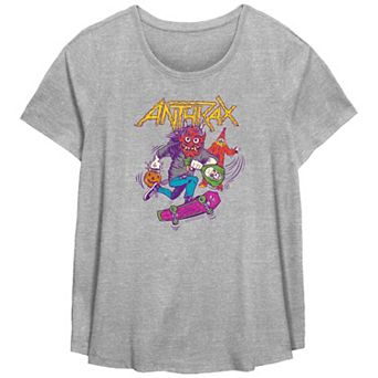 Plus Size Anthrax Trick Or Treating Flowy Graphic Tee