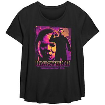 Plus Size Halloween II Michael Myers The Nightmare Isn't Over Flowy Graphic Tee
