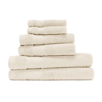 Home Collection 6 pc 100% Cotton Bath Towels