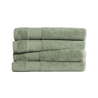 Home Collection 4-Pack 100% Cotton Bath Towels