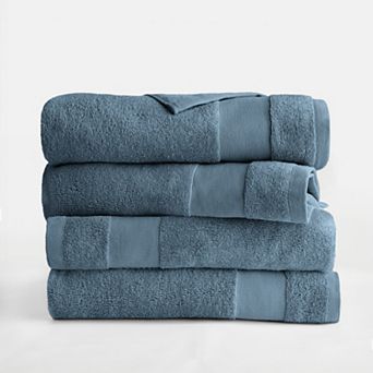 Home Collection 4-Pack 100% Cotton Bath Towels