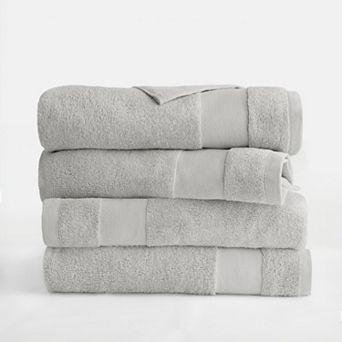 Home Collection 4-Pack 100% Cotton Bath Towels