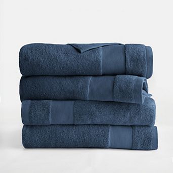 Home Collection 4-Pack 100% Cotton Bath Towels