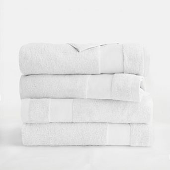 Home Collection 4-Pack 100% Cotton Bath Towels