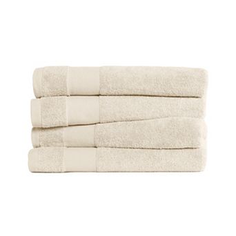 Home Collection 4-Pack 100% Cotton Bath Towels