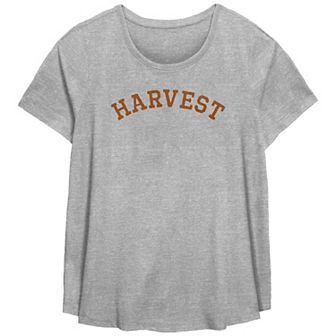 Plus Size Harvest Flowy Graphic Tee