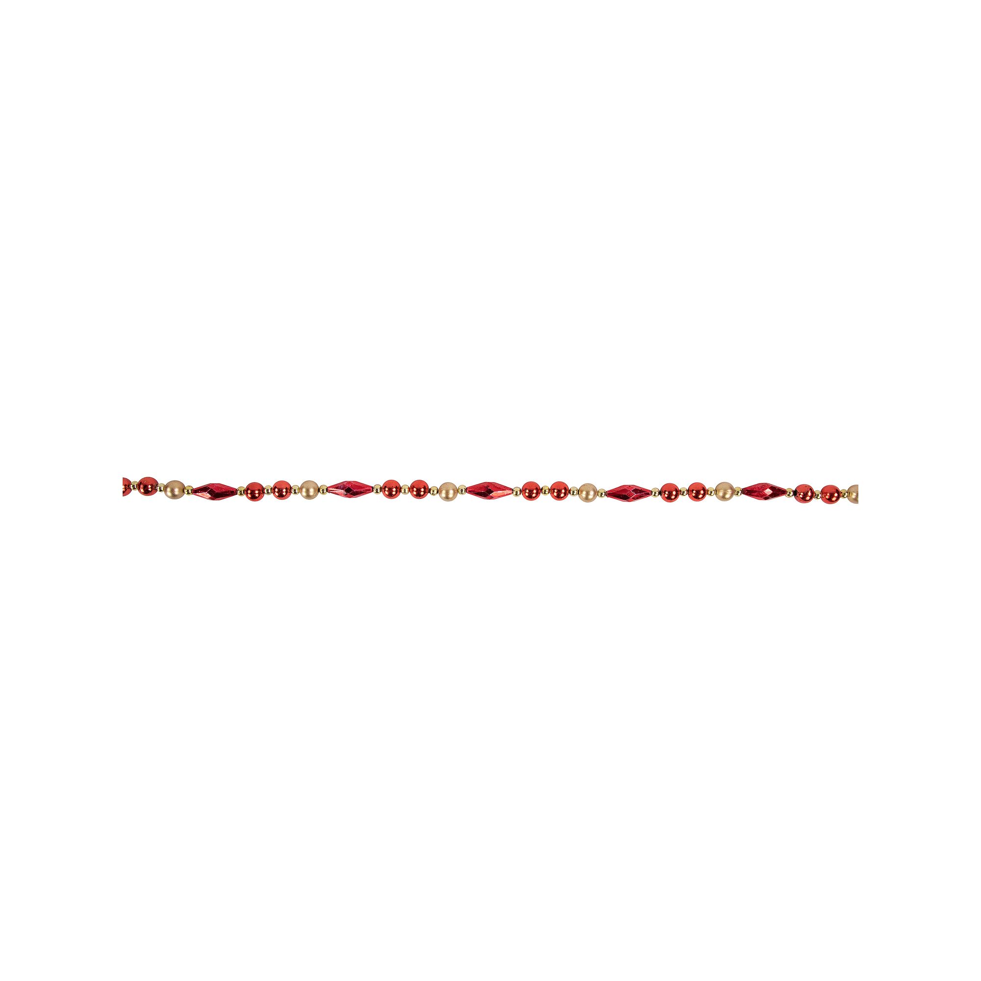 Northlight 9-ft. Shiny & Matte Red & Gold Beaded Christmas Garland